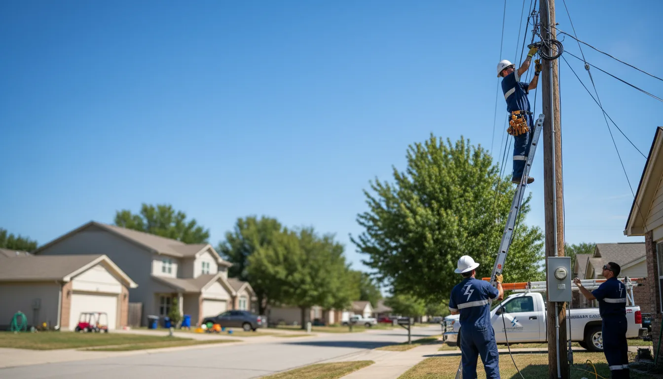 Residential electrician providing installation services in Stoutland, MO